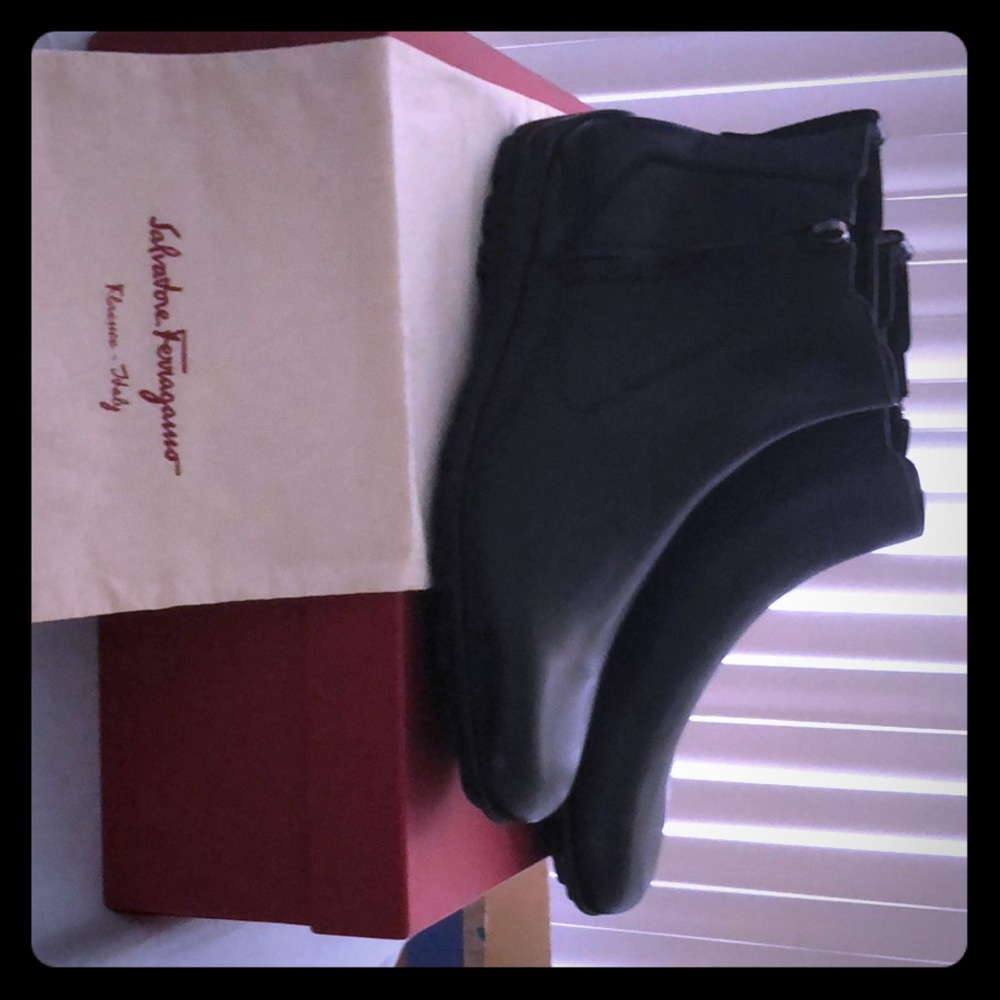 Salvatore Ferragamo Men’s Black Dress Boots